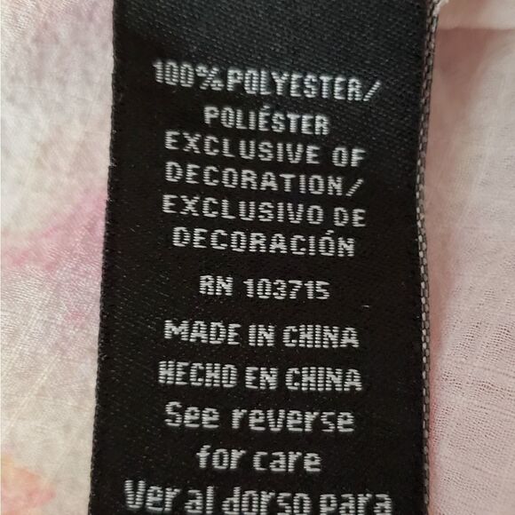 🧚‍♂️Zac & Rachel Cream Floral Cold Shoulder Blouse Small - Picture 9 of 10